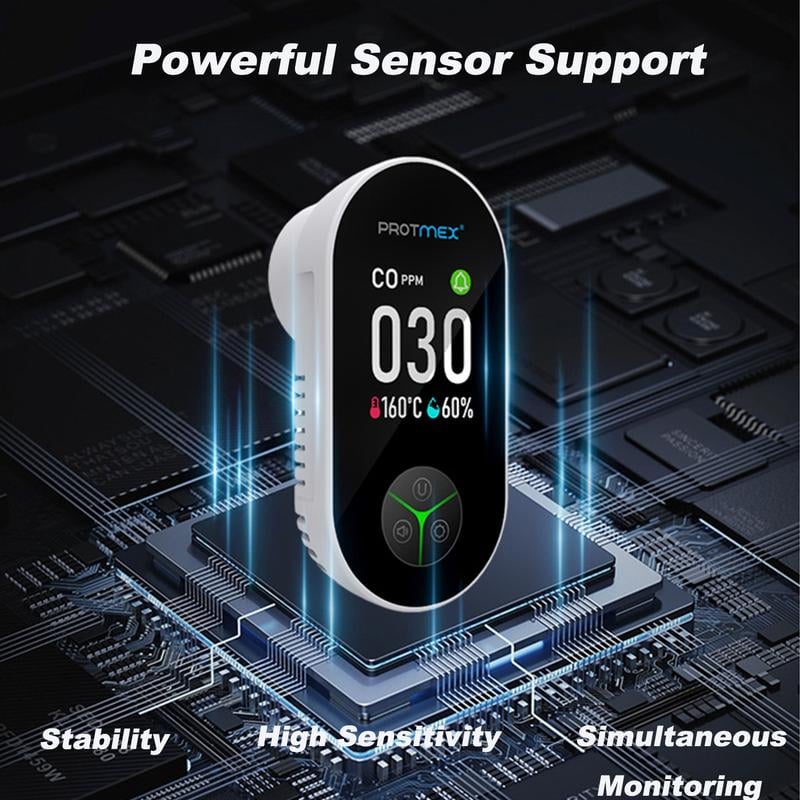 Détecteur Portable de Monoxyde de Carbone & Gaz