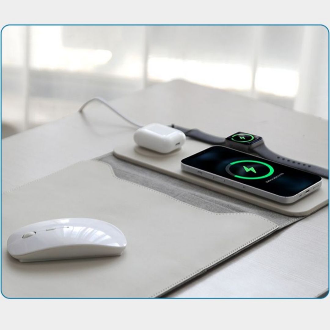 DeskPack™ – Chargeur de Bureau Sans Fil 3-en-1