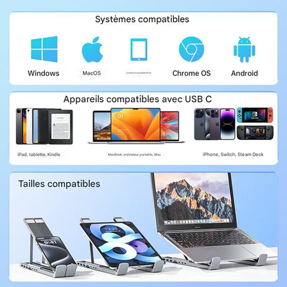 Support de Station d’Accueil pour Ordinateur Portable