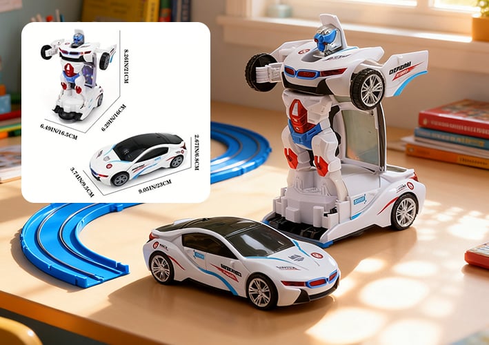 Jouet Voiture Robot à Transformation Automatique