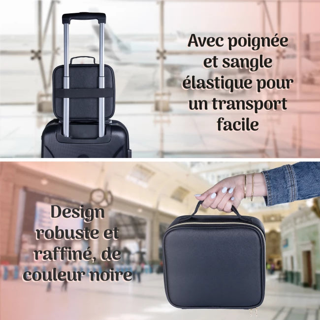 Le Sac de Maquillage avec Miroir LED pour une Beauté Parfaite Partout !