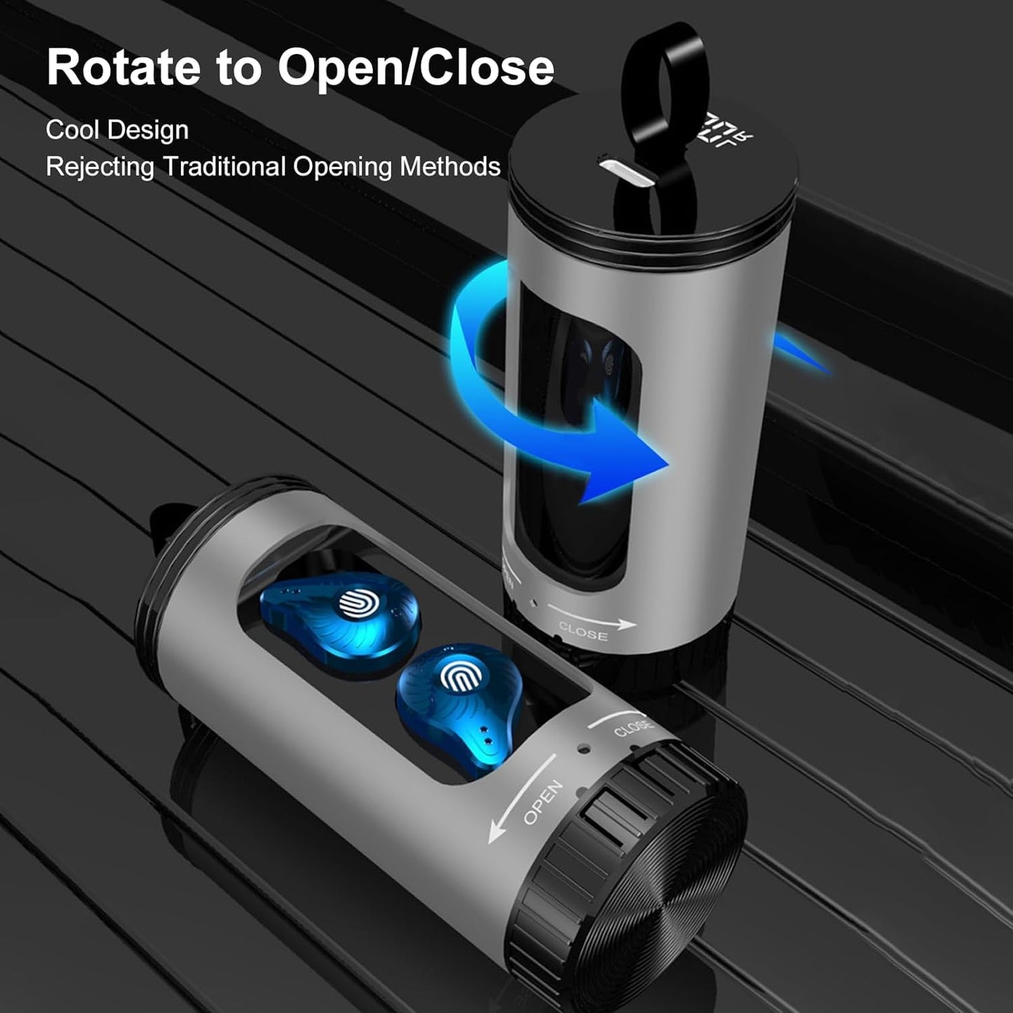 Écouteurs Bluetooth Cylindrique