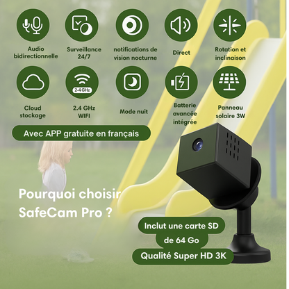 Caméra de surveillance nocturne HD sans fil