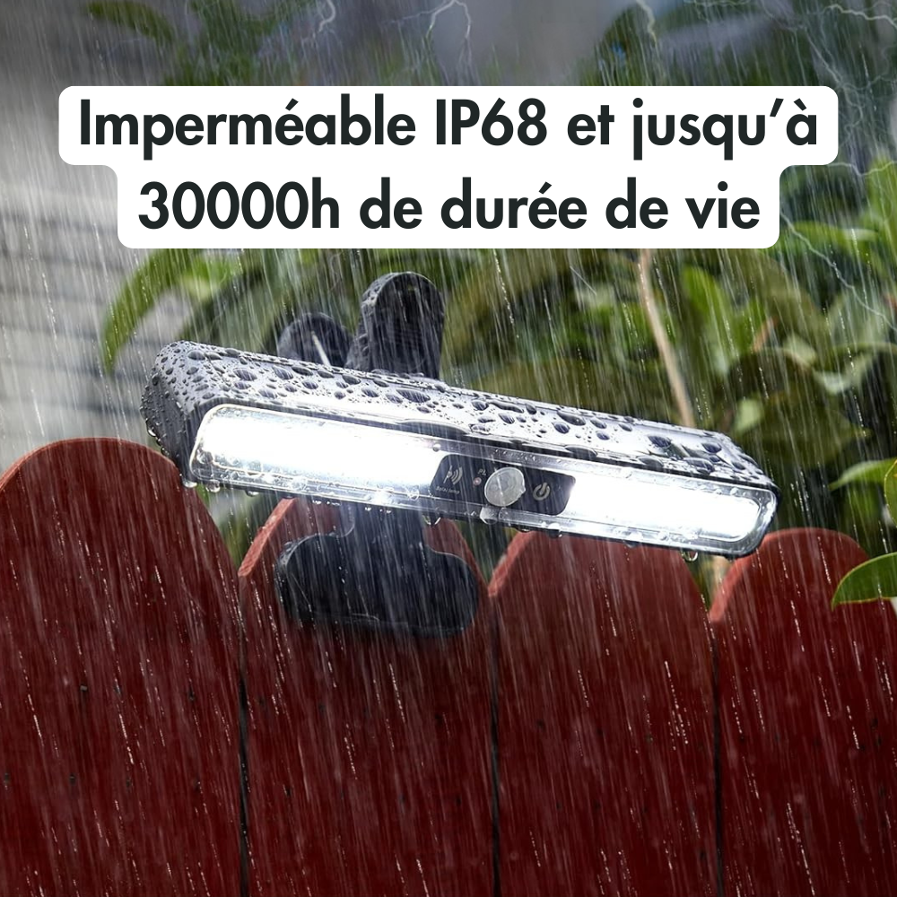 Lampe solaire à clipser – un éclairage puissant et autonome