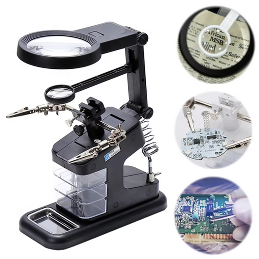 Fer à souder avec loupe LED Polyvalent