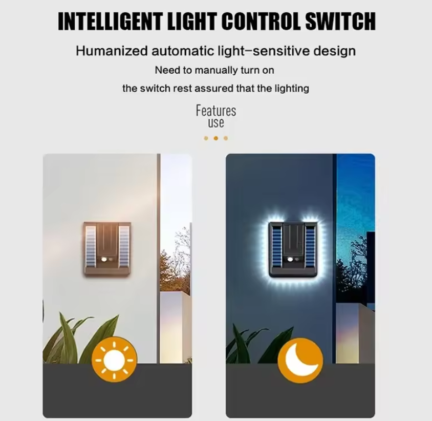 Lampe Solaire Pliable avec Capteur de Mouvement