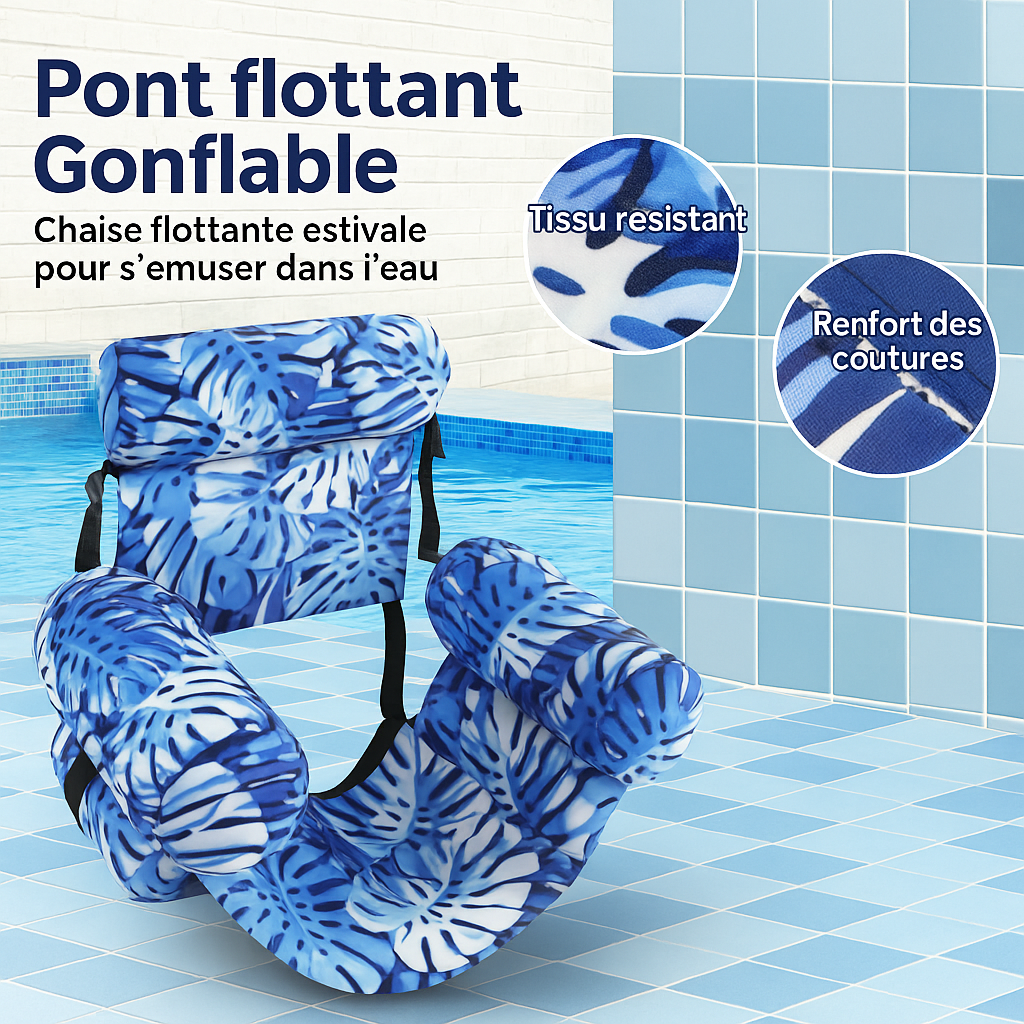 Chaises longues gonflables pour piscine