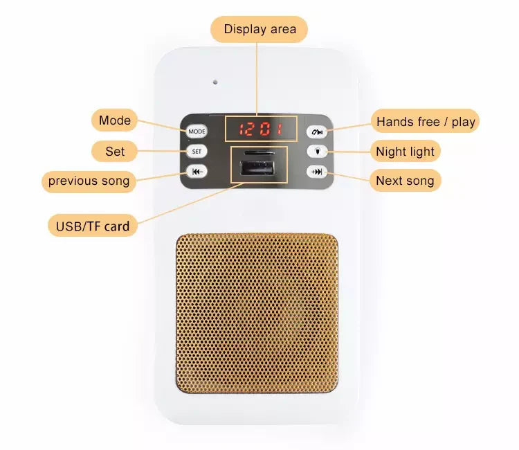 Haut-parleur Bluetooth Holy Wall Al-Quran Light Speaker