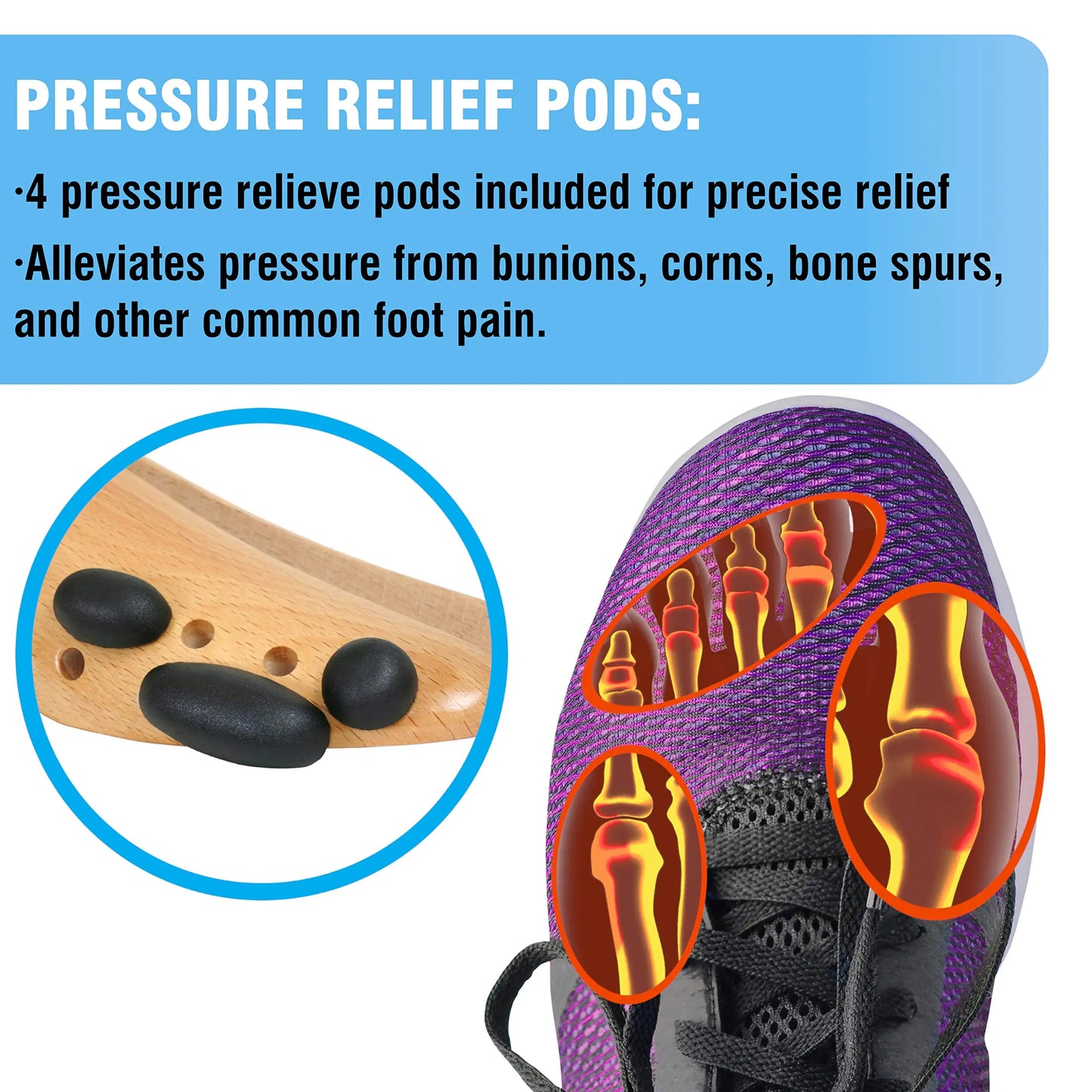 Élargisseur de Chaussures en Pin Naturel pour Hommes et Femmes