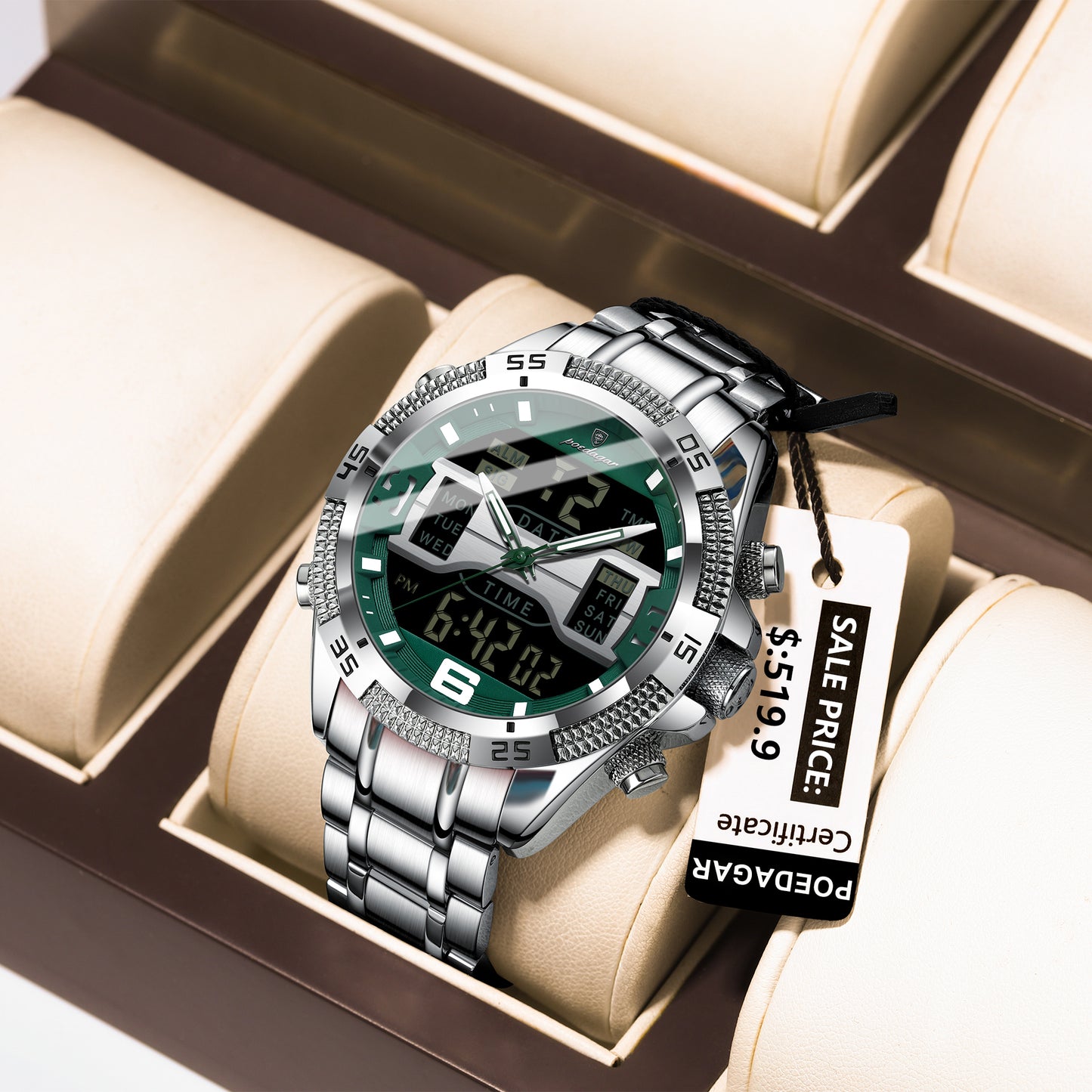 Montre Royale Exceptionnelle en Acier Inoxydable