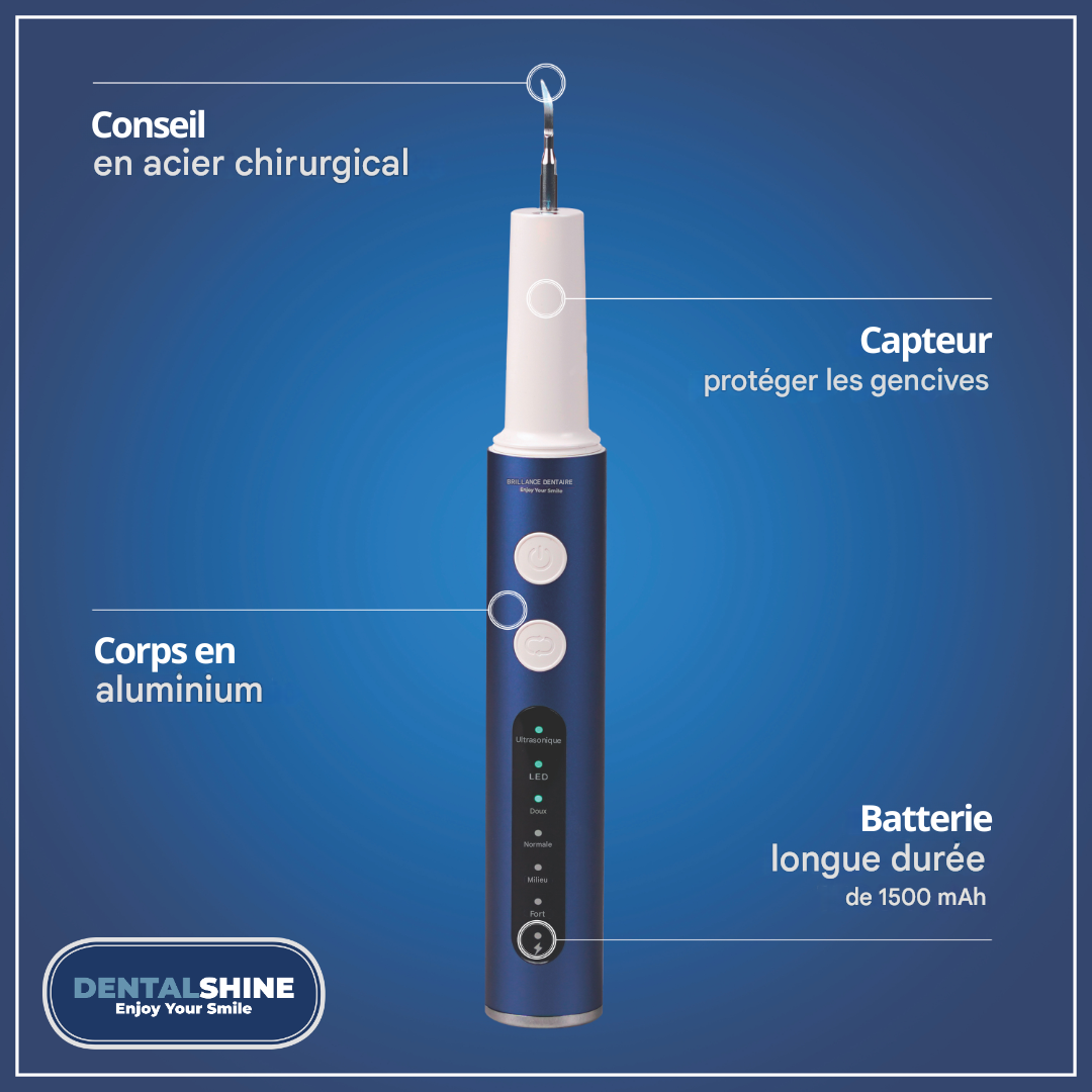 Un sourire plus blanc et une bouche plus saine, nouveau détartreur à ultrasons Dentalshine !