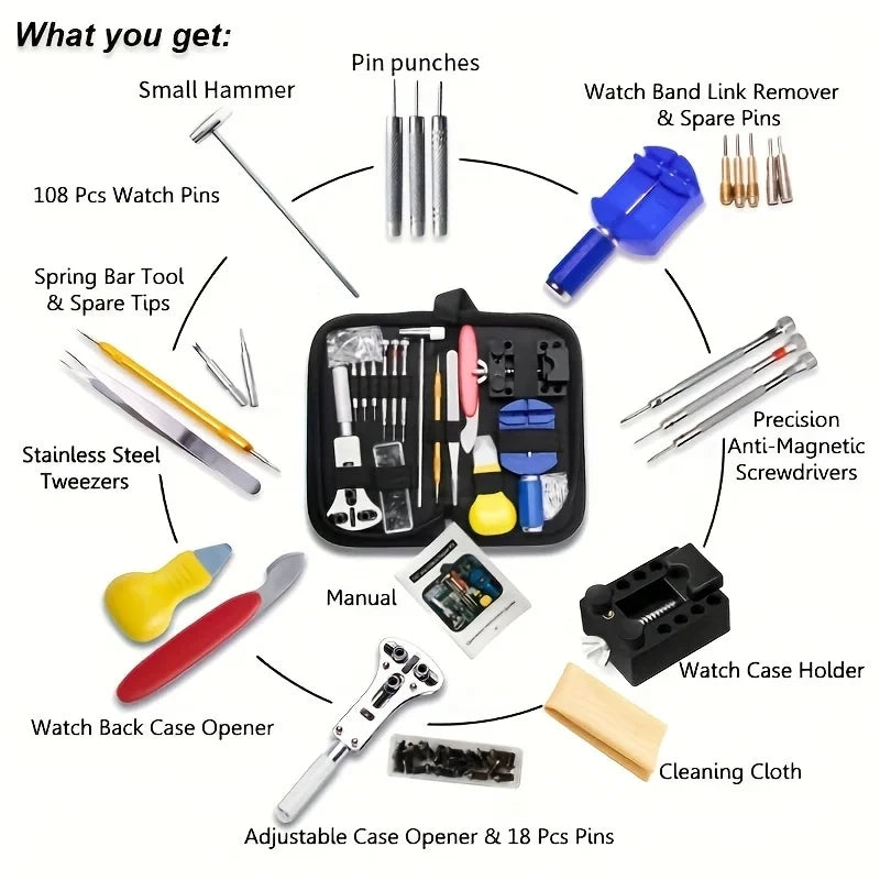 Kit d’Outils de Réparation de Montres