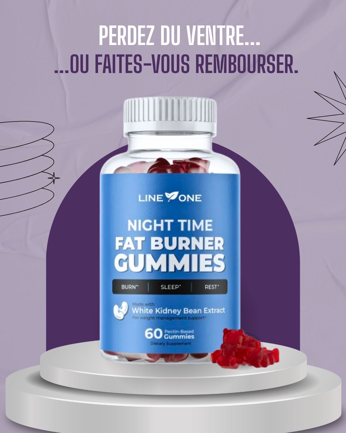 FATBURNER™ | Gummies brûle-graisse nocturnes pour un sommeil minceur