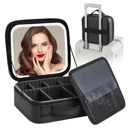 Le Sac de Maquillage avec Miroir LED pour une Beauté Parfaite Partout !